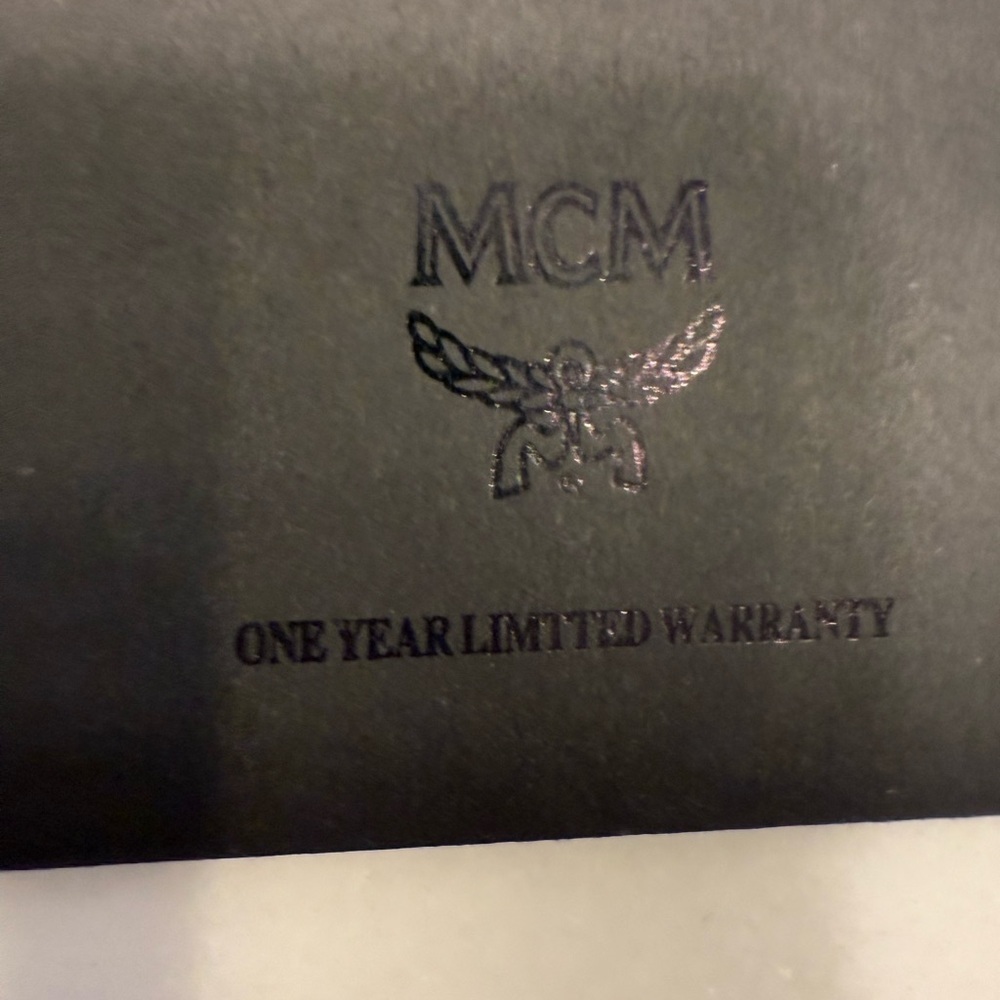 MCM Passport Holder NEW With Box Dust Bog & Original Docs Tan Bunny Logo - Picture 12 of 14